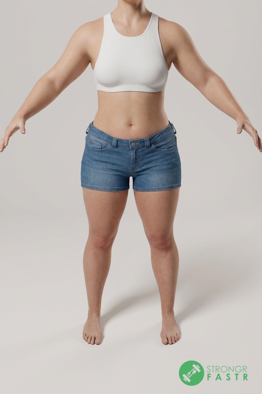 A 5'2", 150 lbs female at about 35% body fat