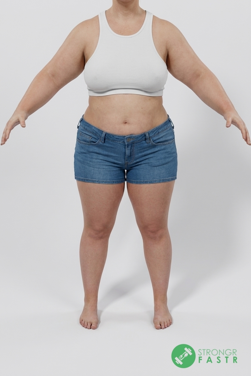 A 5'3", 180 lbs female at about 49% body fat