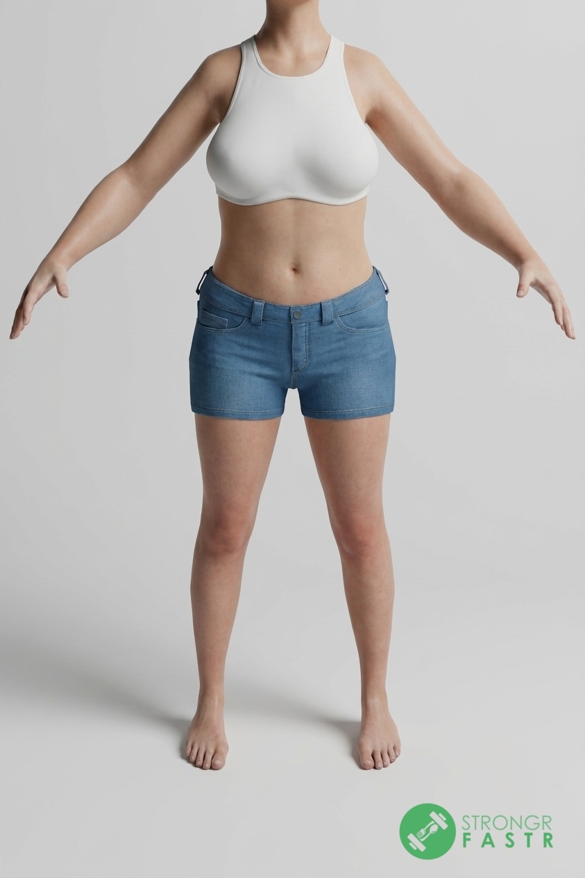 A 5'4", 120 lbs female at about 31% body fat