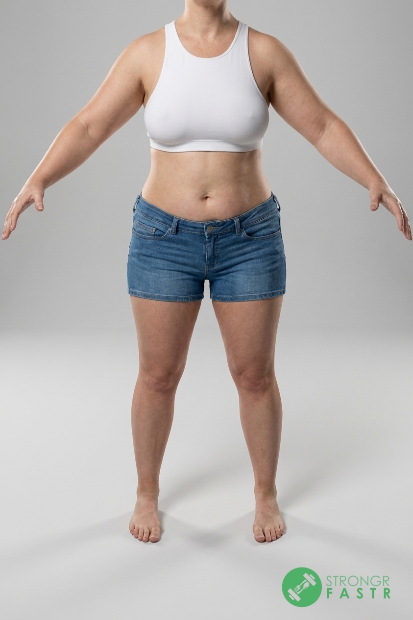 A 5 foot, 140 lbs female at about 39% body fat