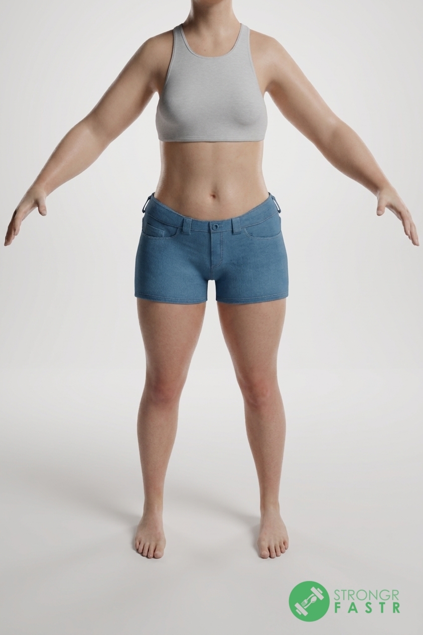 A 5'7", 150 lbs female at about 31% body fat
