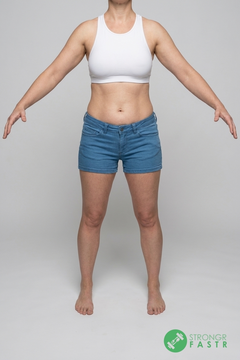 A 5'10", 140 lbs female at about 26% body fat