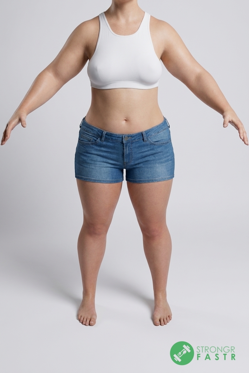 A 4'11", 140 lbs female at about 39% body fat