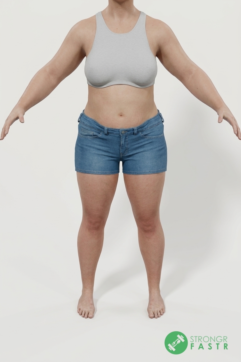 A 5'7", 190 lbs female at about 42% body fat