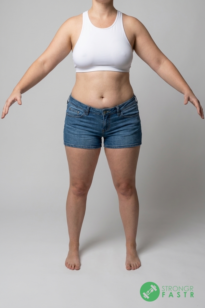 A 5'5", 160 lbs female at about 39% body fat