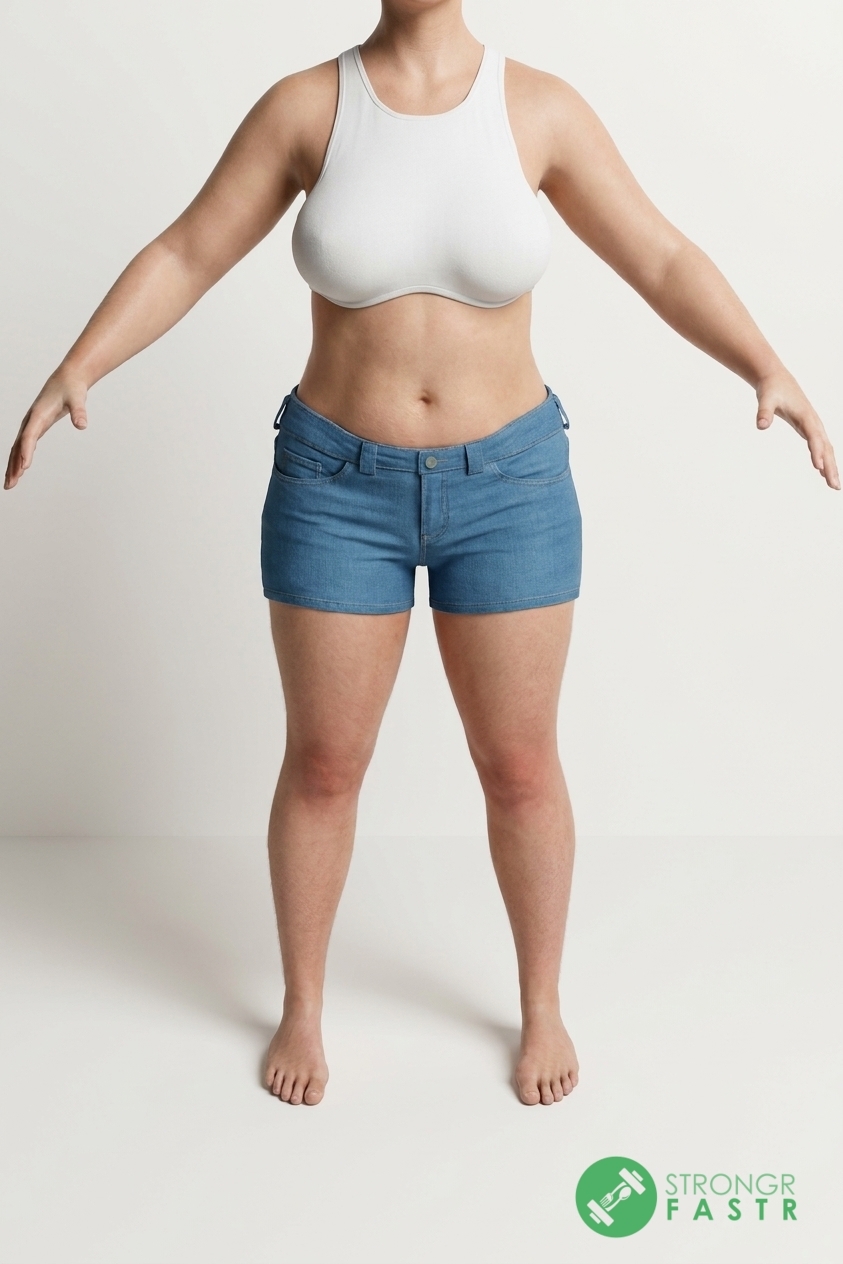 A 5'1", 130 lbs female at about 36% body fat