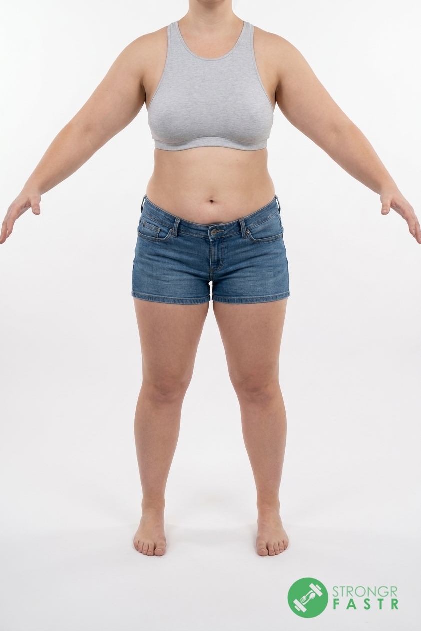 A 5'7", 180 lbs female at about 42% body fat
