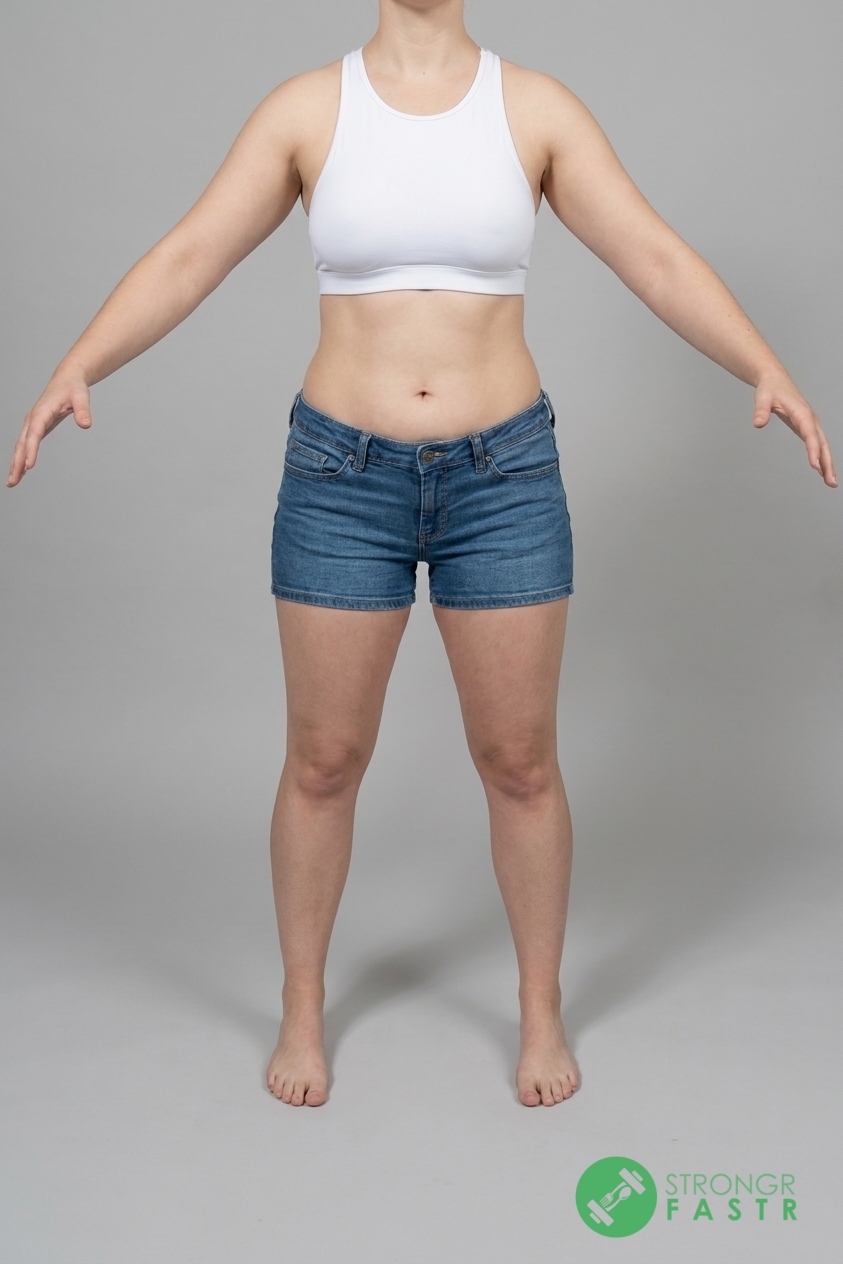 A 5'11", 170 lbs female at about 30% body fat