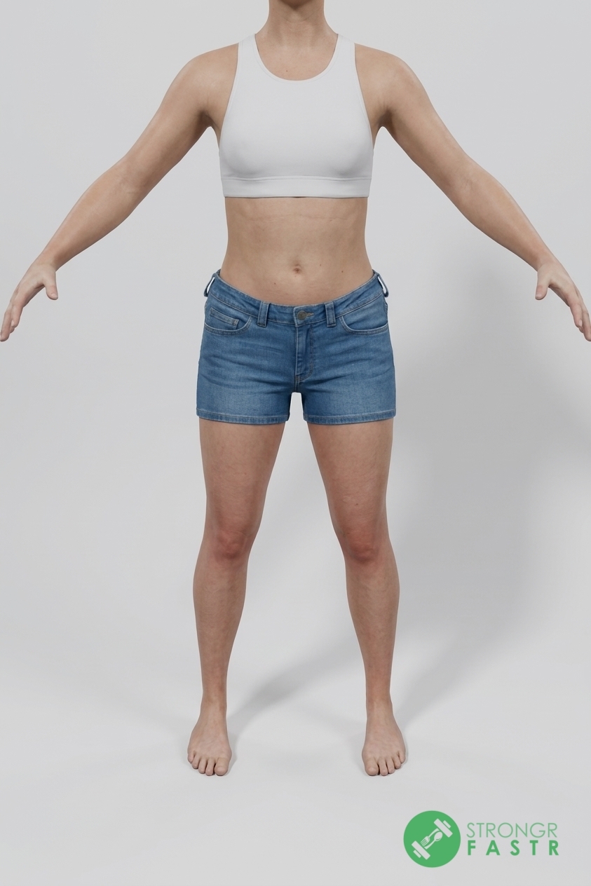 A 5'2", 110 lbs female at about 25% body fat