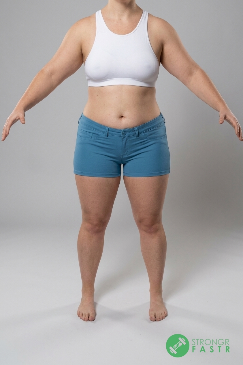 A 5'7", 210 lbs female at about 43% body fat
