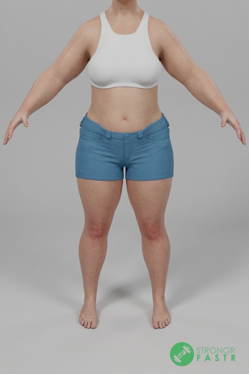 A 5'6", 190 lbs female at about 42% body fat