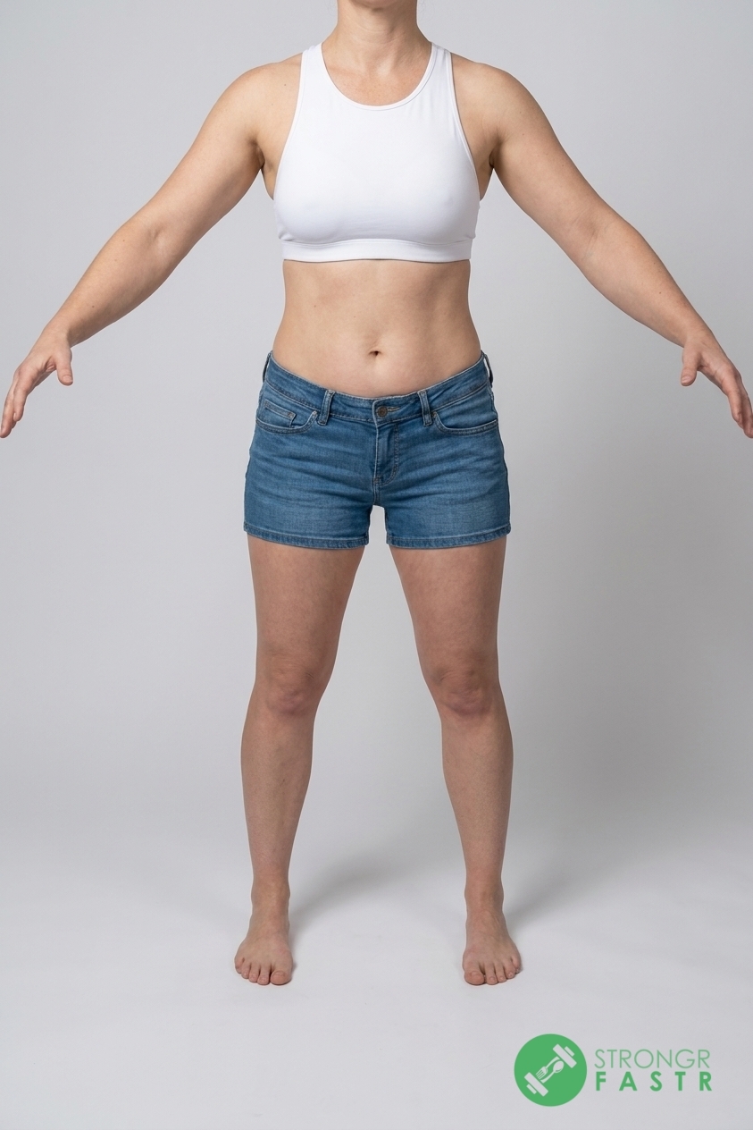 A 4'11", 110 lbs female at about 27% body fat