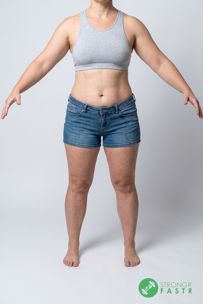 A 5'5", 180 lbs female at about 38% body fat