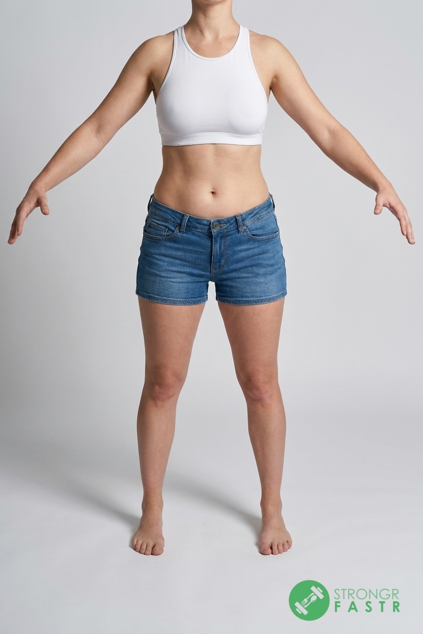 A 5'1", 100 lbs female at about 25% body fat