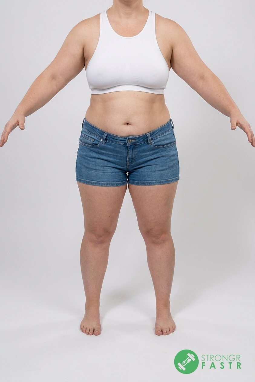 A 5'2", 190 lbs female at about 49% body fat
