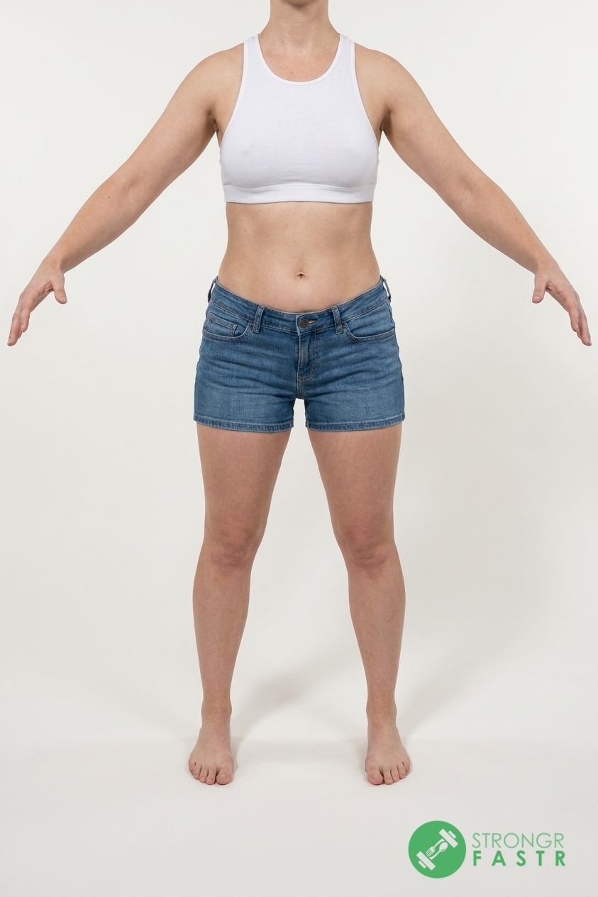 A 5'11", 150 lbs female at about 27% body fat