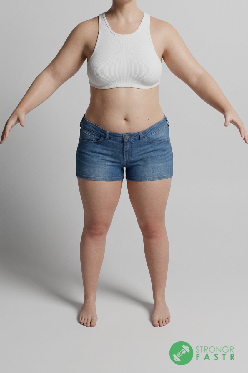 A 5'3", 160 lbs female at about 43% body fat
