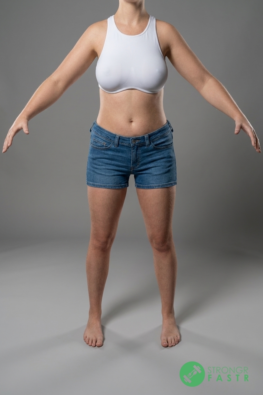 A 5'5", 130 lbs female at about 28% body fat