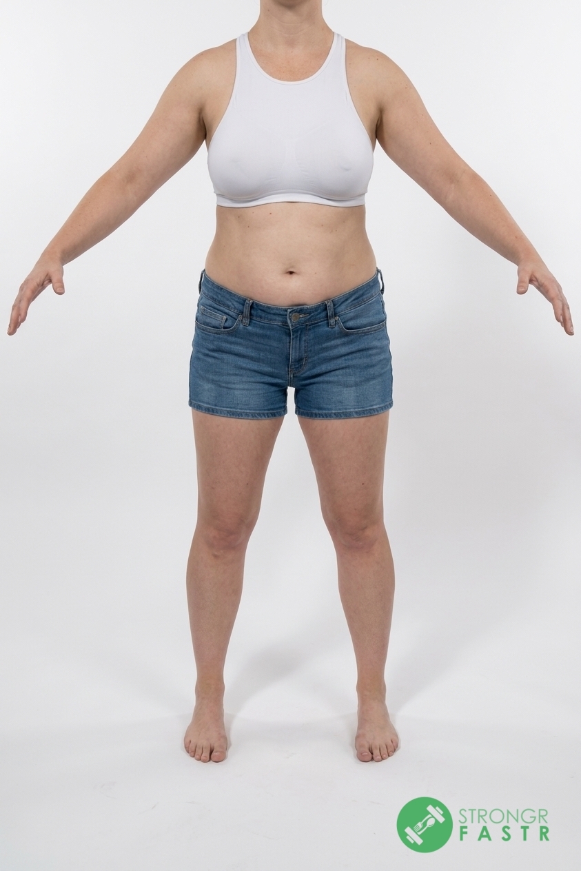 A 5'3", 140 lbs female at about 32% body fat