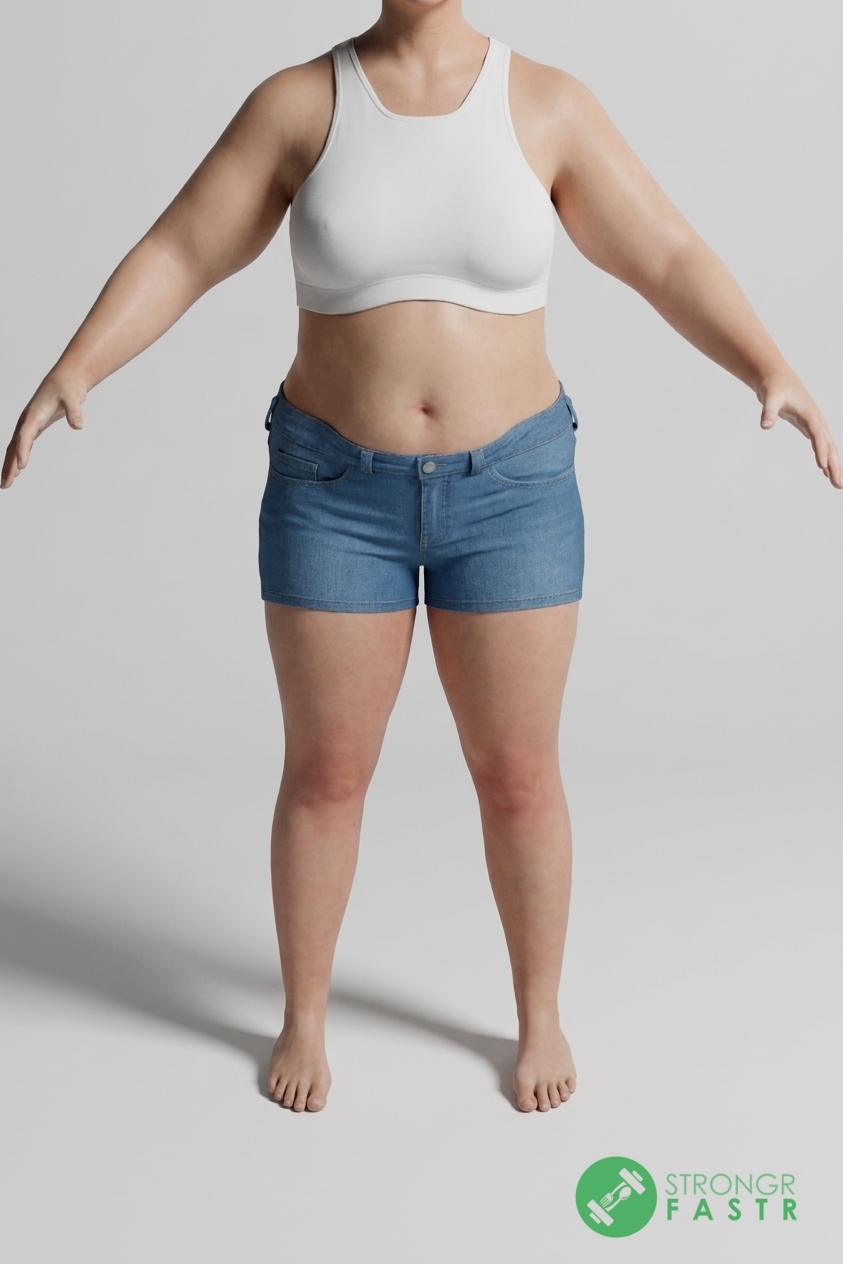 A 5'6", 190 lbs female at about 47% body fat