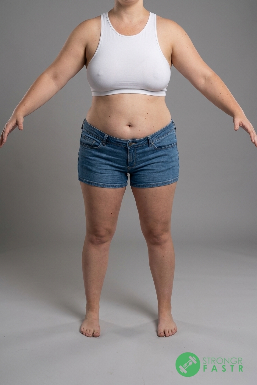 A 5'2", 160 lbs female at about 46% body fat