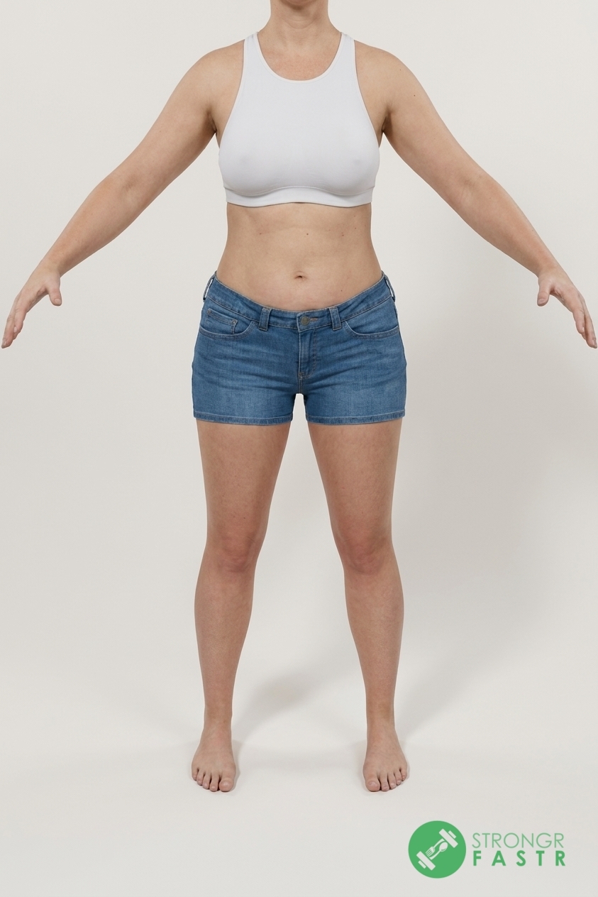 A 5'11", 180 lbs female at about 34% body fat