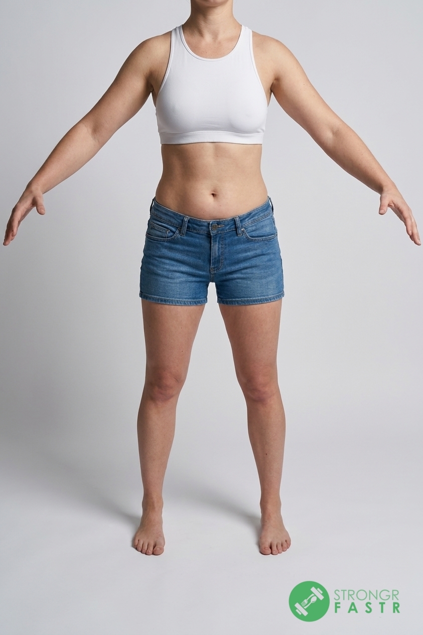 A 5'2", 110 lbs female at about 24% body fat