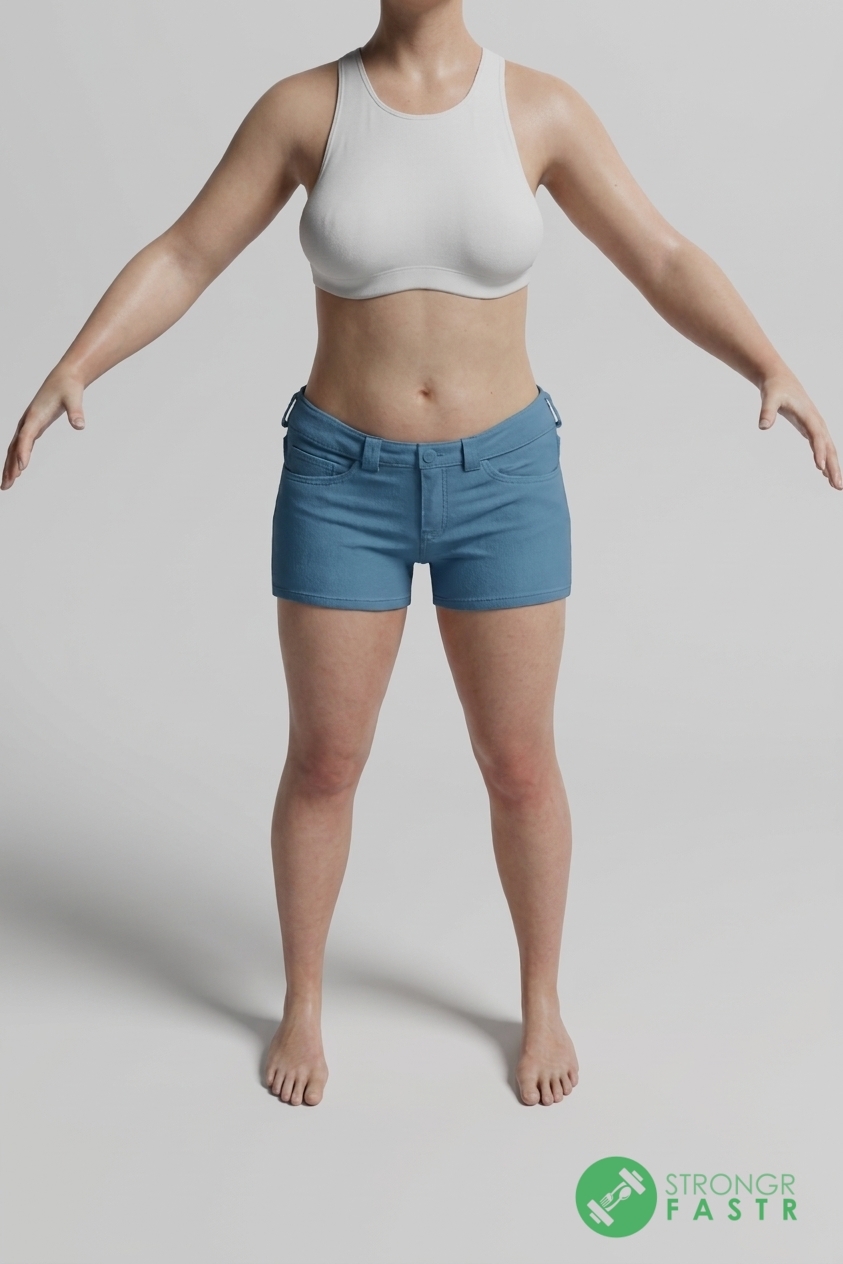 A 5'2", 120 lbs female at about 30% body fat