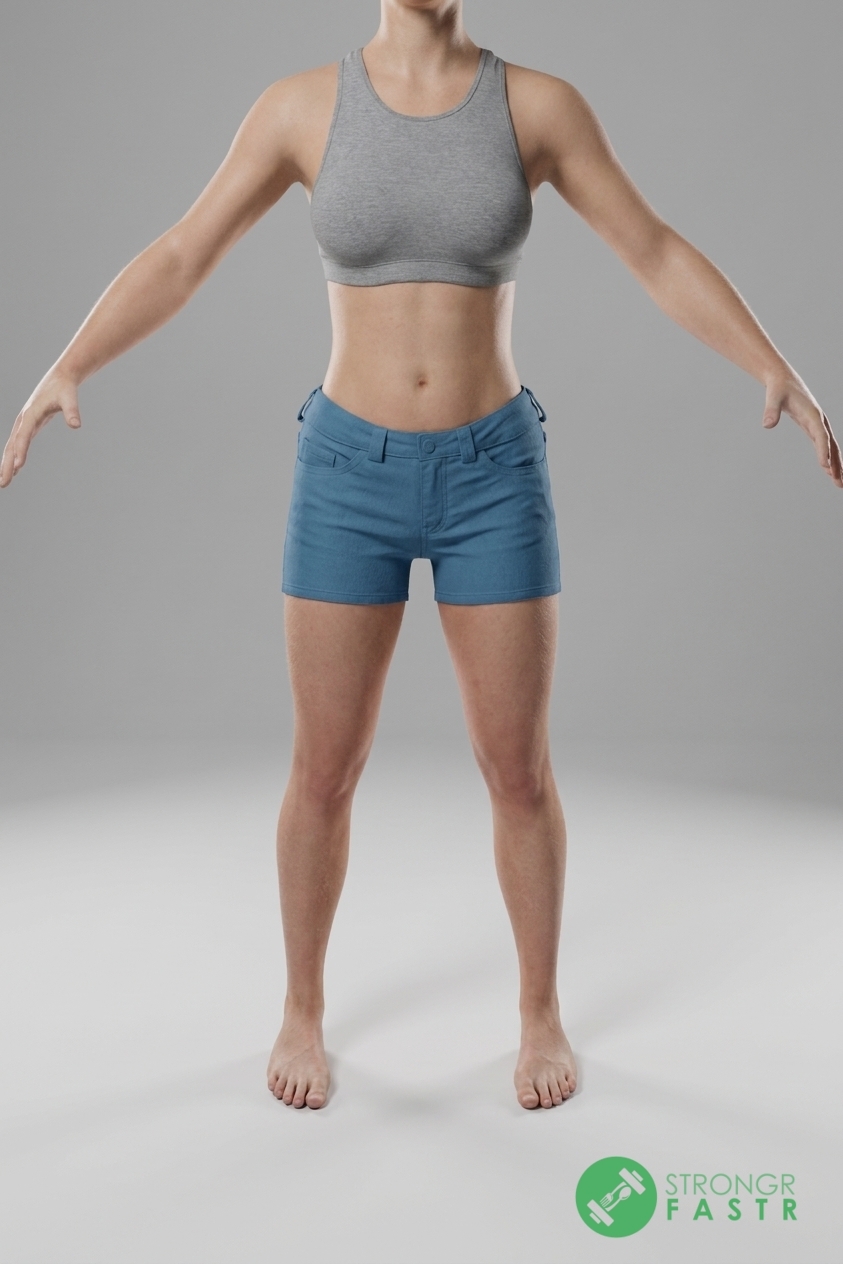 A 5'3", 110 lbs female at about 19% body fat