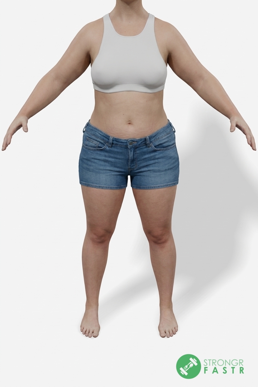 A 4'11", 130 lbs female at about 37% body fat