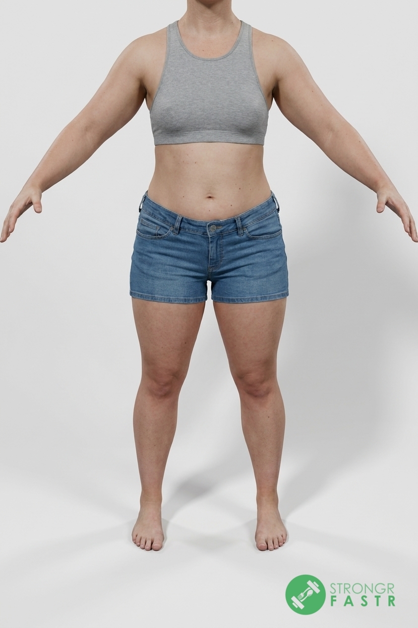 A 5'3", 150 lbs female at about 35% body fat