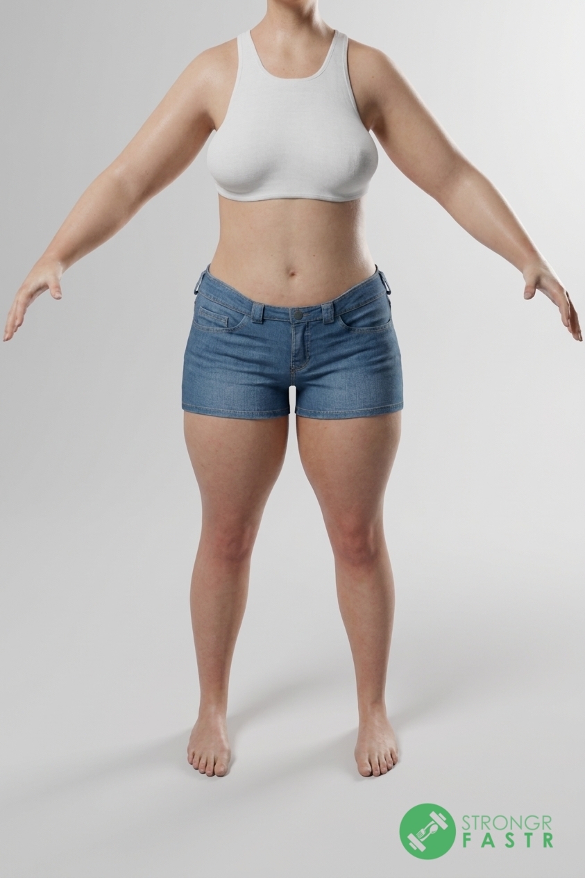 A 5'11", 200 lbs female at about 39% body fat