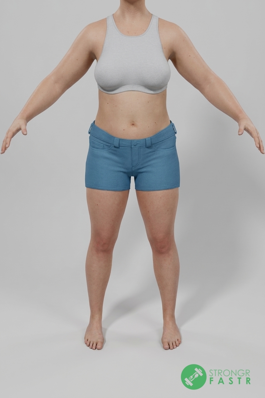 A 5'6", 160 lbs female at about 35% body fat
