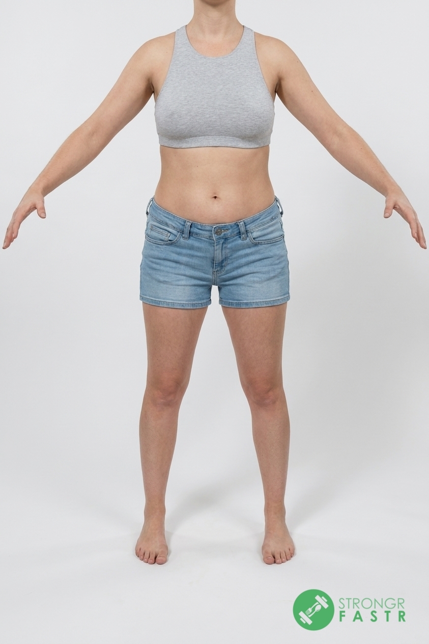 A 5'10", 140 lbs female at about 30% body fat