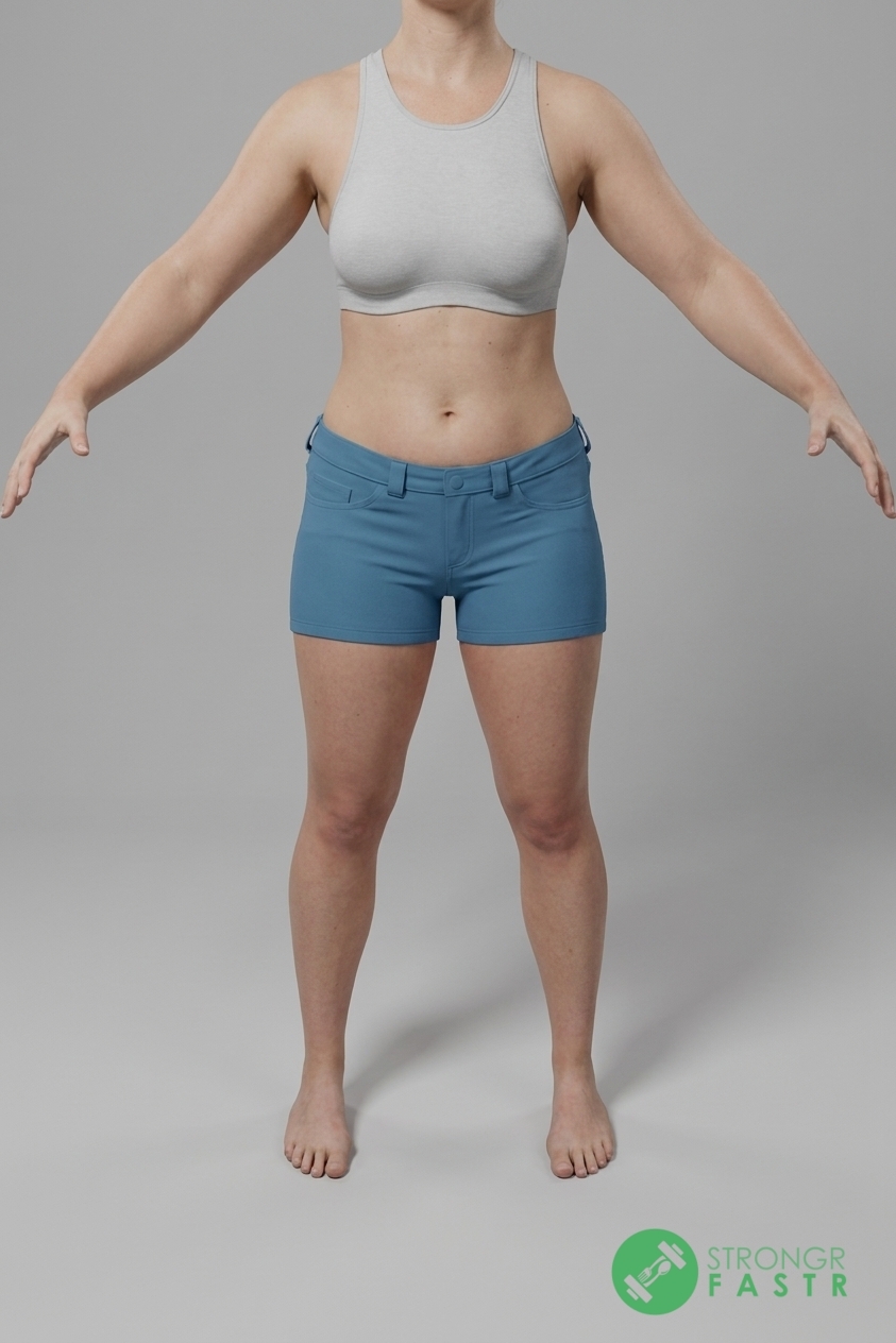 A 5'4", 140 lbs female at about 27% body fat