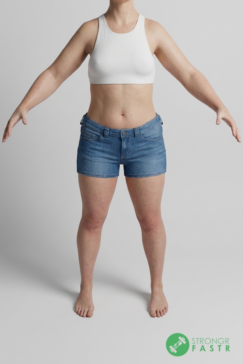 A 4'11", 110 lbs female at about 30% body fat