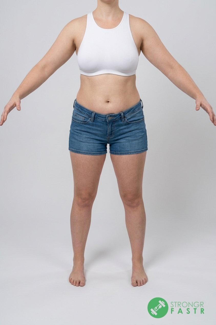 A 5'8", 170 lbs female at about 39% body fat