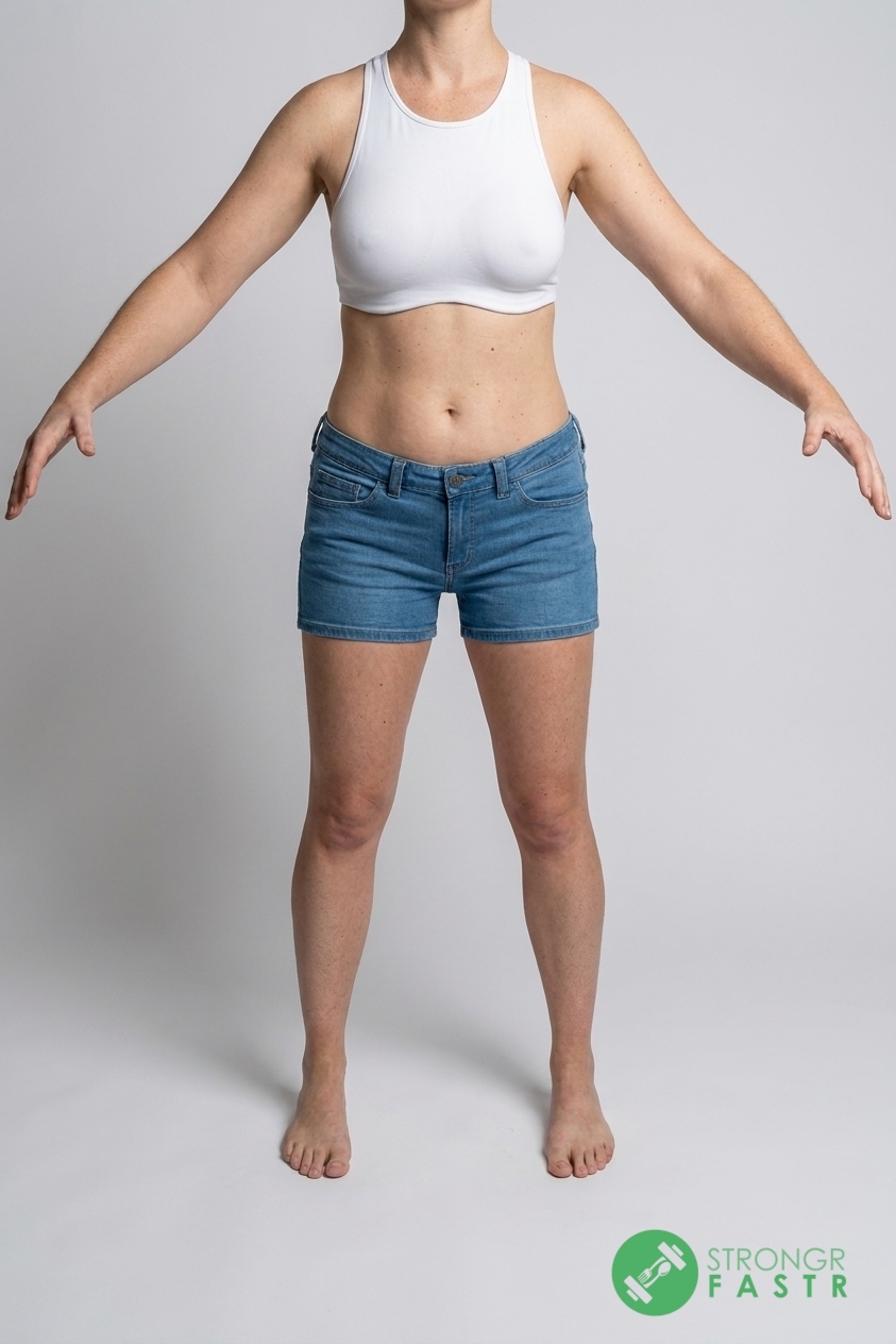 A 5'9", 140 lbs female at about 26% body fat