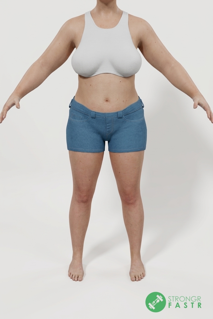 A 5'10", 190 lbs female at about 42% body fat