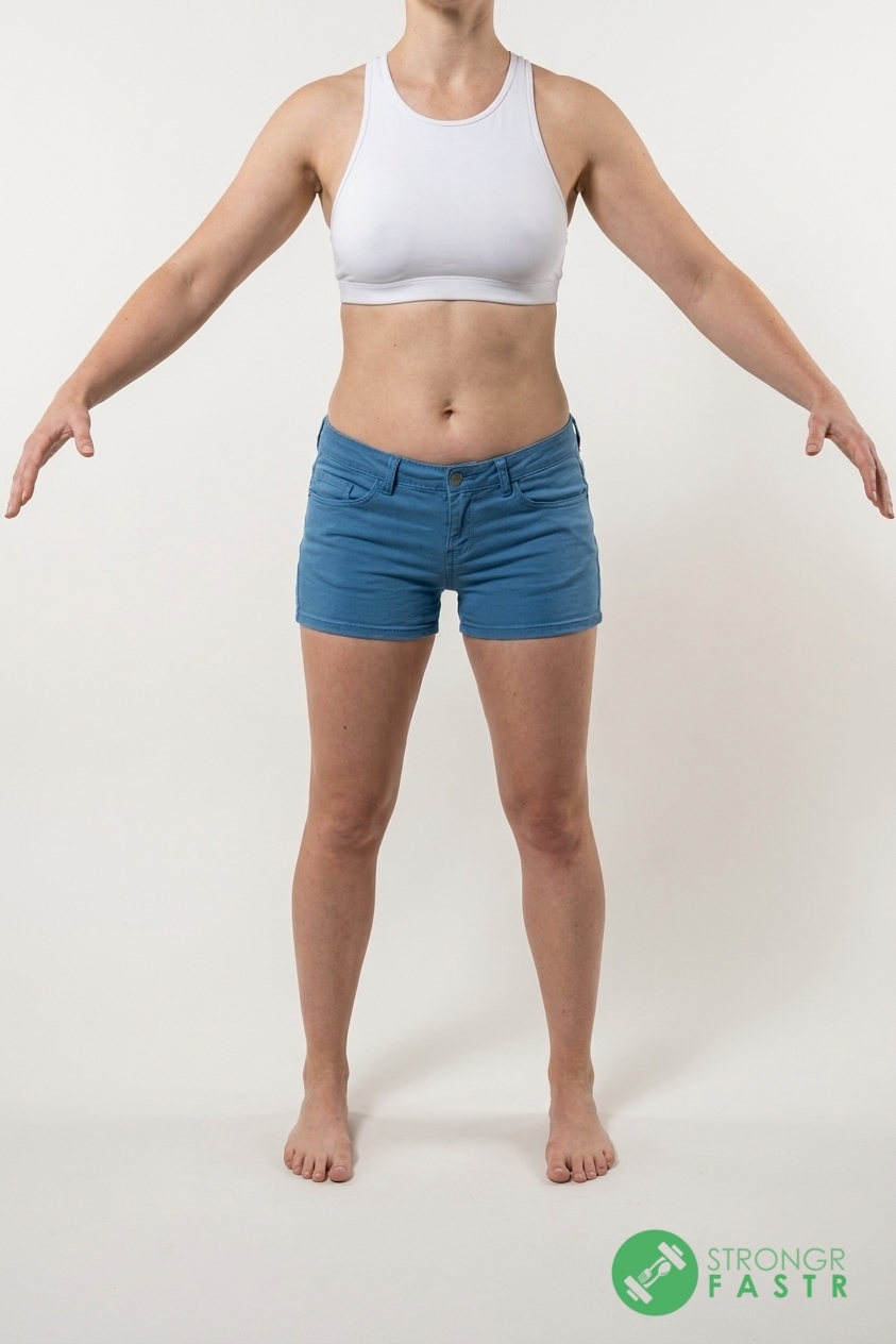 A 5'6", 130 lbs female at about 28% body fat