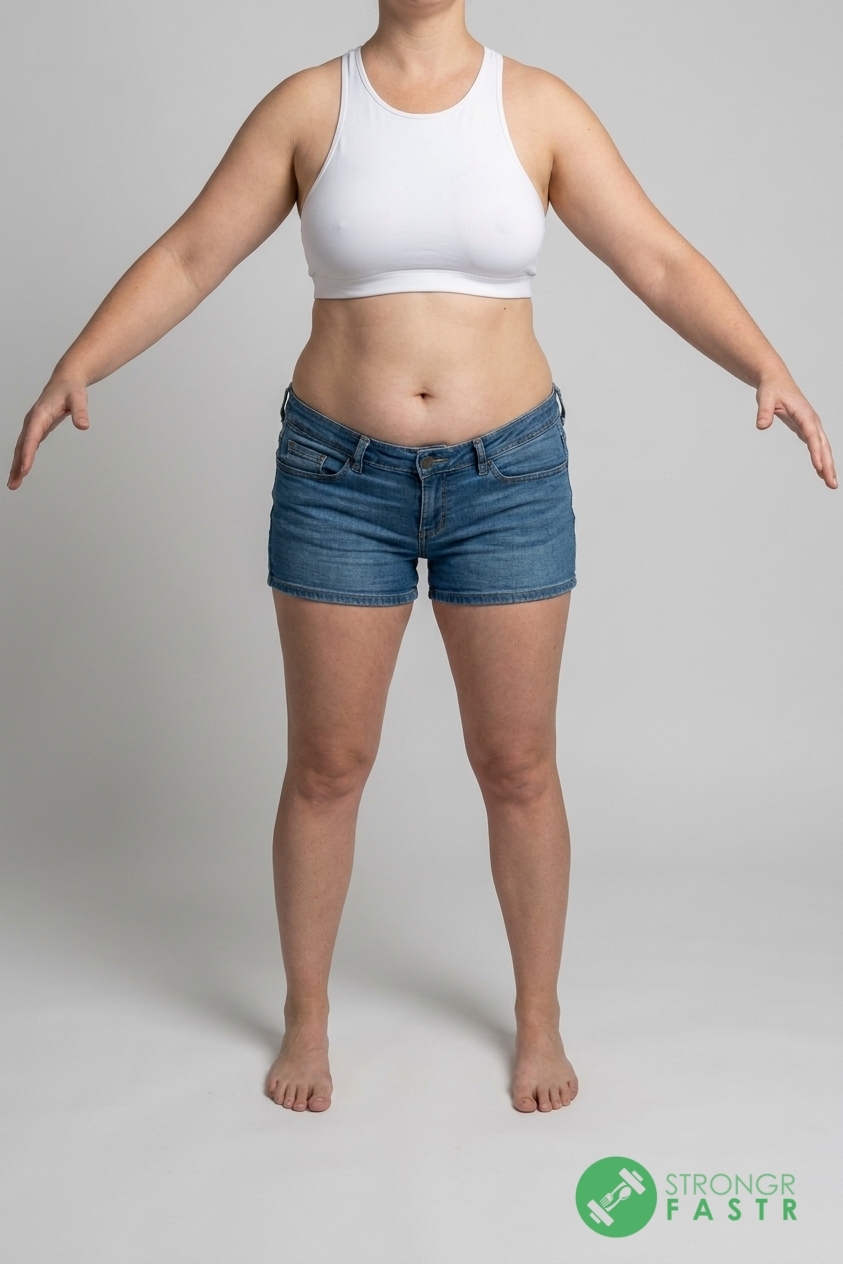 A 5'7", 160 lbs female at about 40% body fat