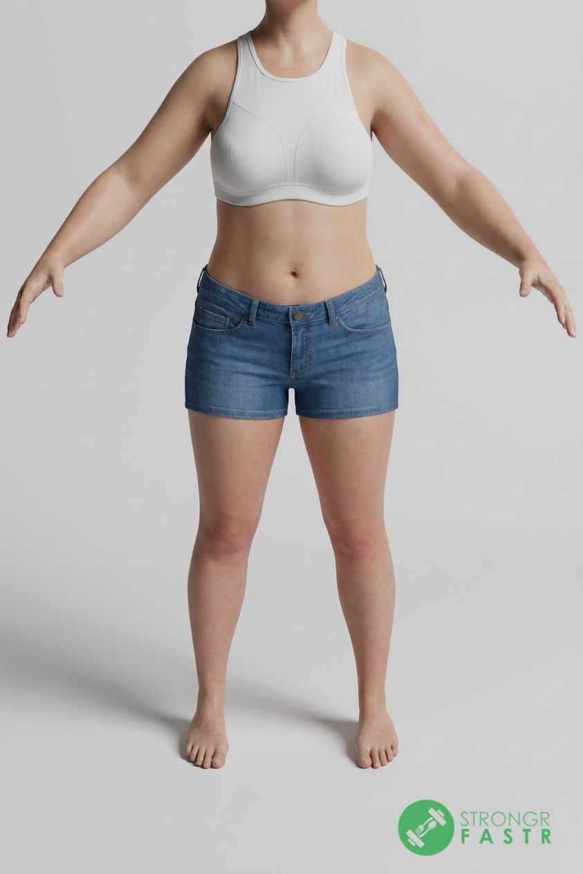 A 5'7", 160 lbs female at about 37% body fat