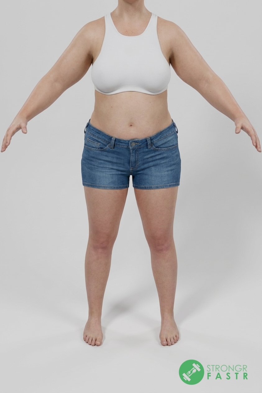 A 5'6", 180 lbs female at about 43% body fat