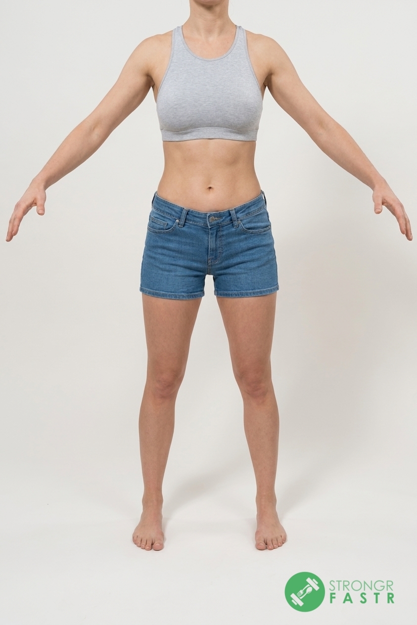 A 5'3", 100 lbs female at about 21% body fat