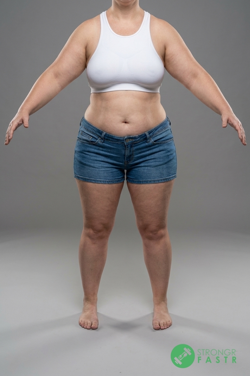 A 5'3", 190 lbs female at about 49% body fat