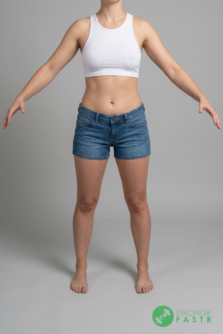 A 5'6", 130 lbs female at about 30% body fat