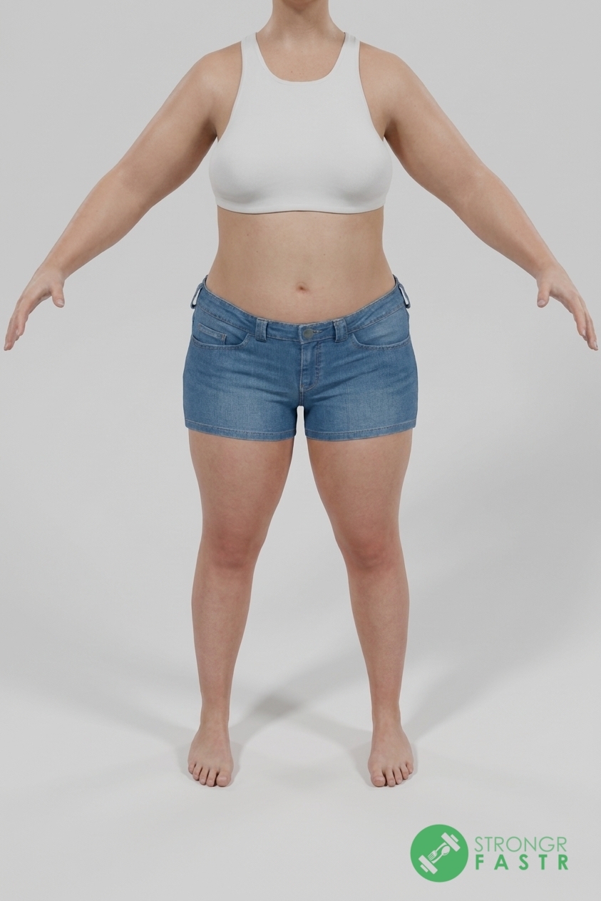 A 5 foot, 130 lbs female at about 41% body fat