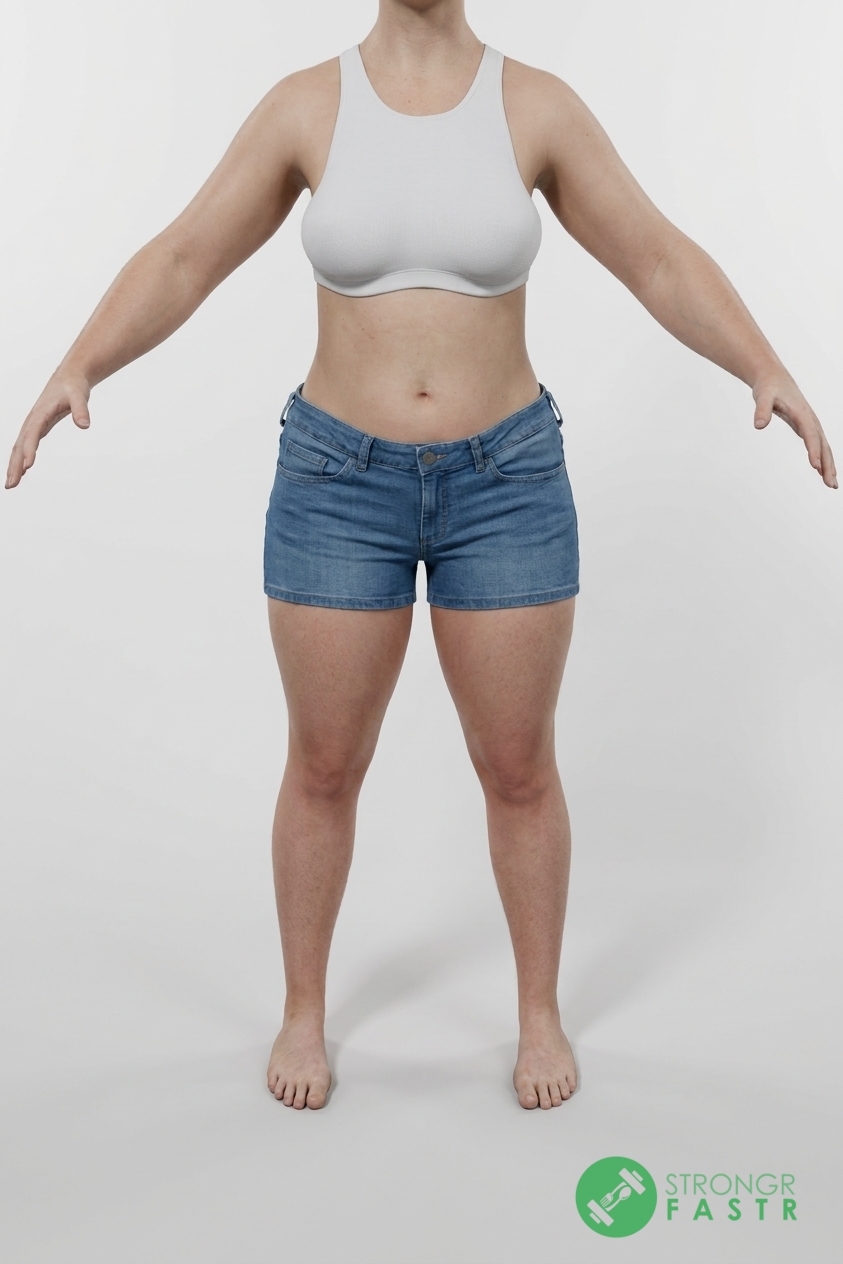A 5'4", 150 lbs female at about 33% body fat