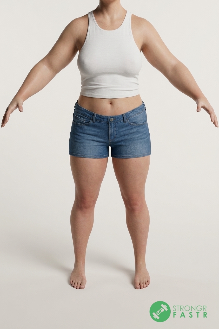 A 5'5", 170 lbs female at about 36% body fat