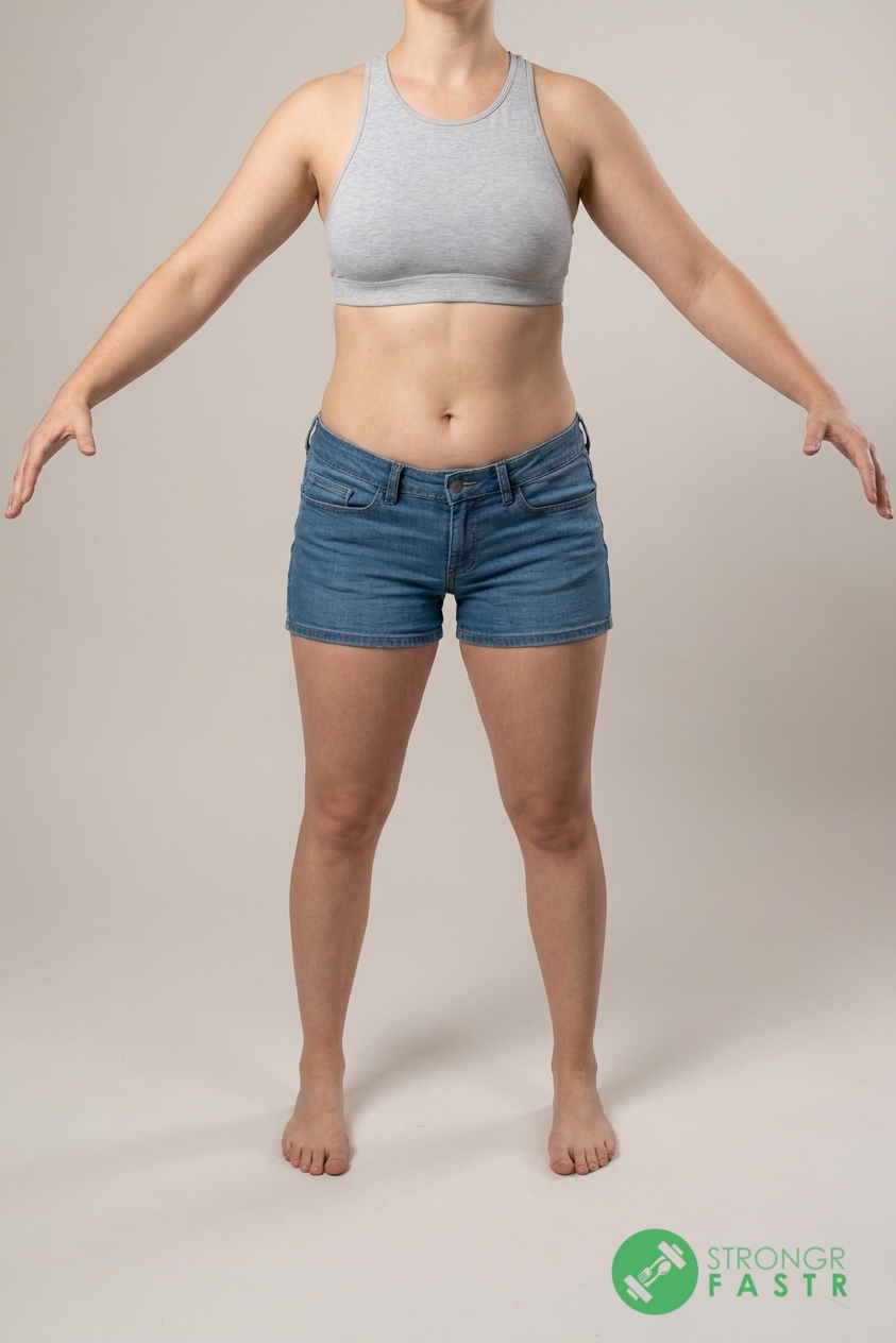 A 5'3", 120 lbs female at about 32% body fat
